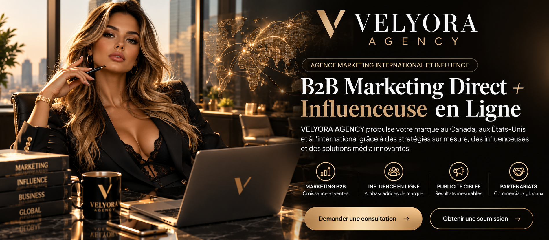 VELYORA AGENCY - Production média et ambassadrice de marque haut de gamme